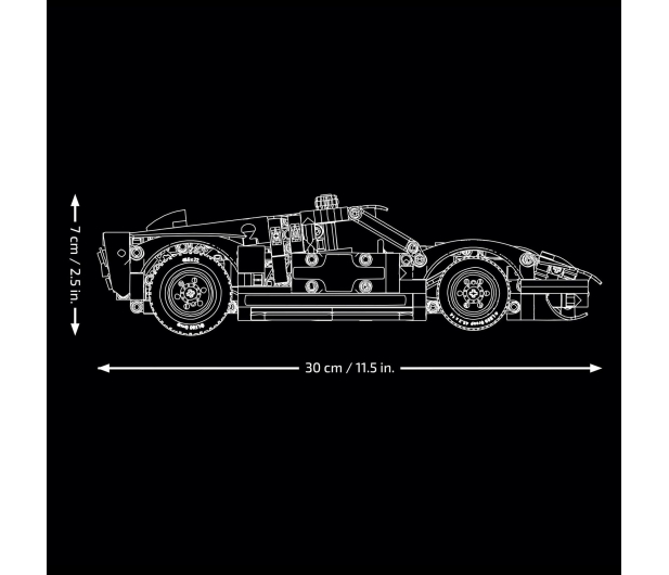 LEGO TECHNIC 42223 Samochód wyścigowy 1966 Ford GT40 MKII - 1473449 - zdjęcie 15